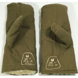 Militärische Winter-Handschuhe 100% Bauwolle echtem Schaffell