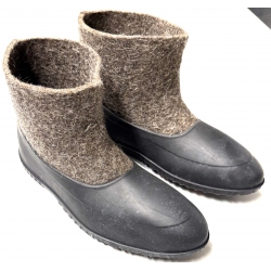 Walenki Kurz mit Galoschen . (100 % reine Wolle) Gr. 38- 45